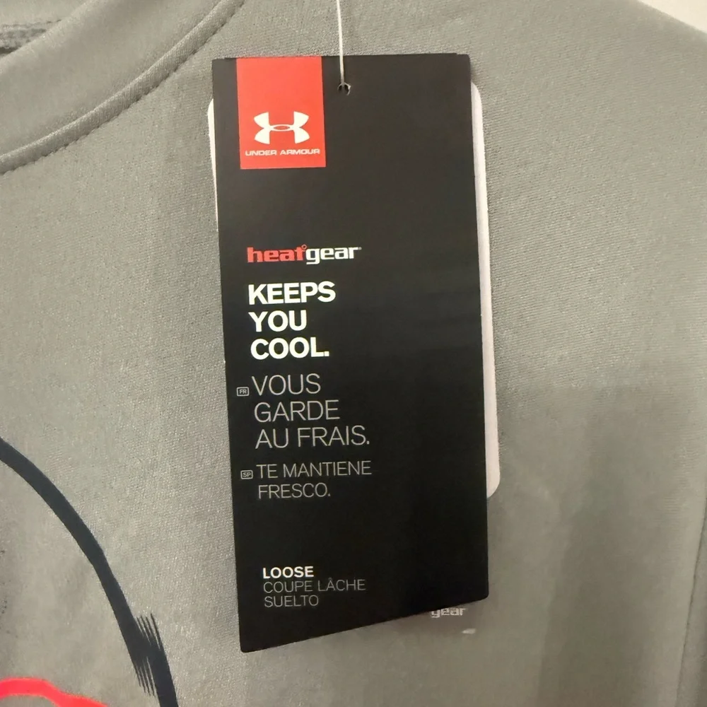 Under Armour Gray Heat Gear Boy’s Tee